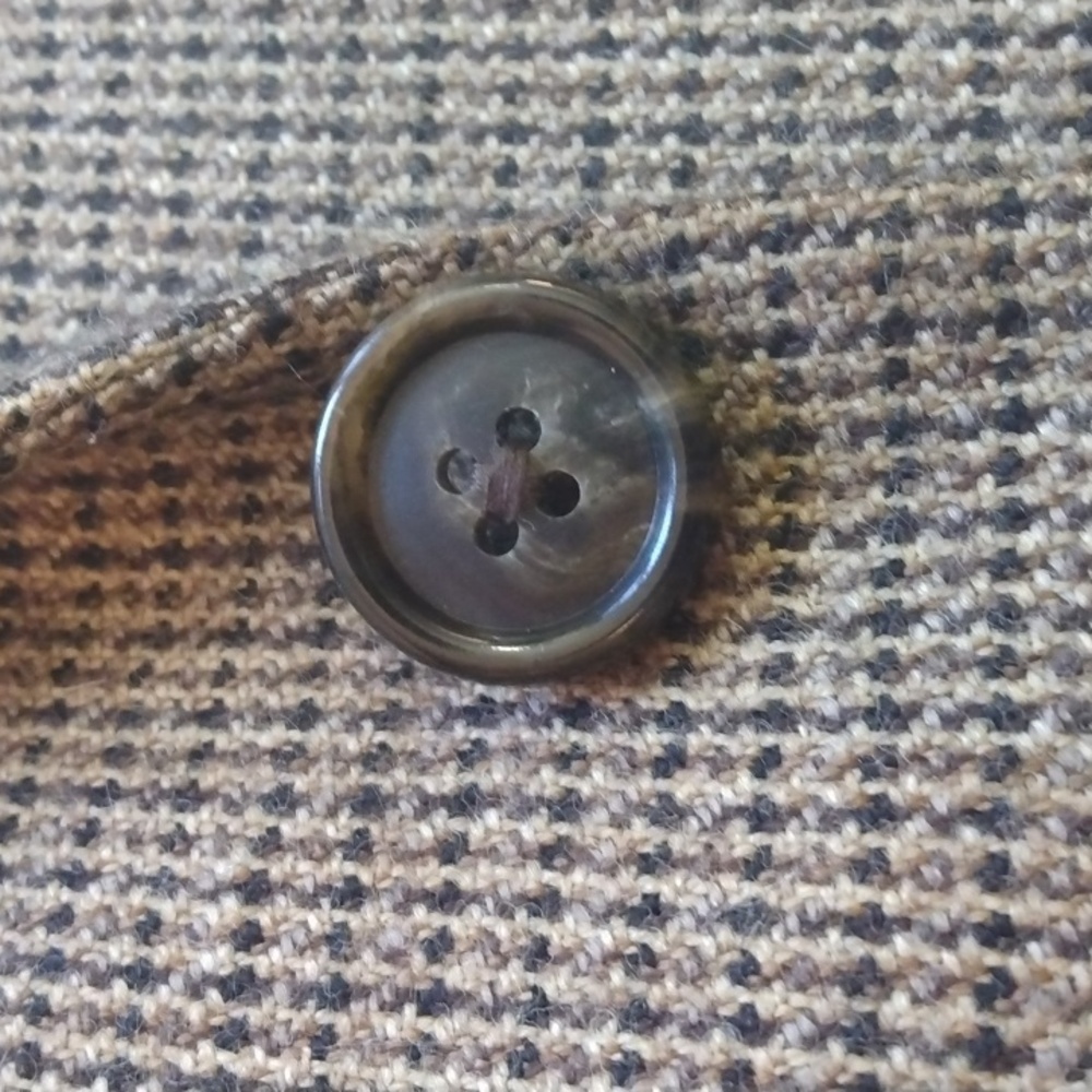 NWT Alan Flusser Brown Lambswool/Cashmere Sport Jacket  40R - Picture 7 of 16